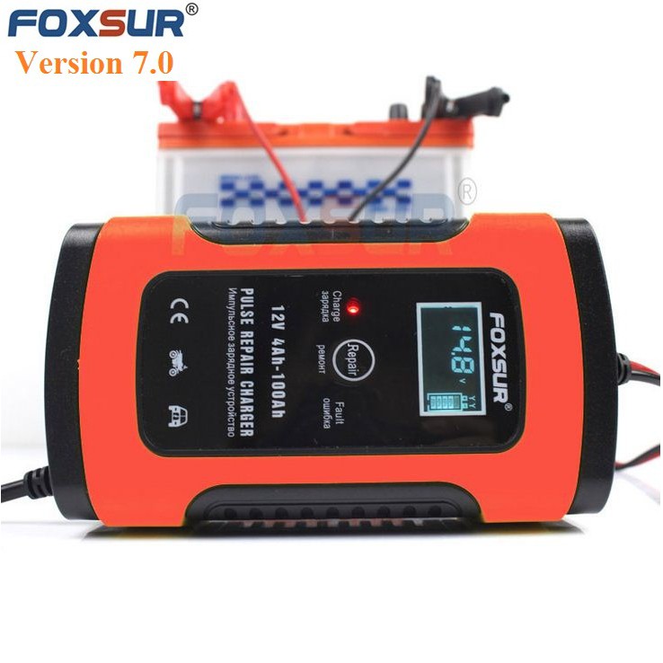 [Version 7.0] Sạc bình ắc quy 12V 5A (4ah-100Ah) FOXSUR có khử sunfat Sản xuất mới nhất trong tháng - BIG BANG VIỆT NAM