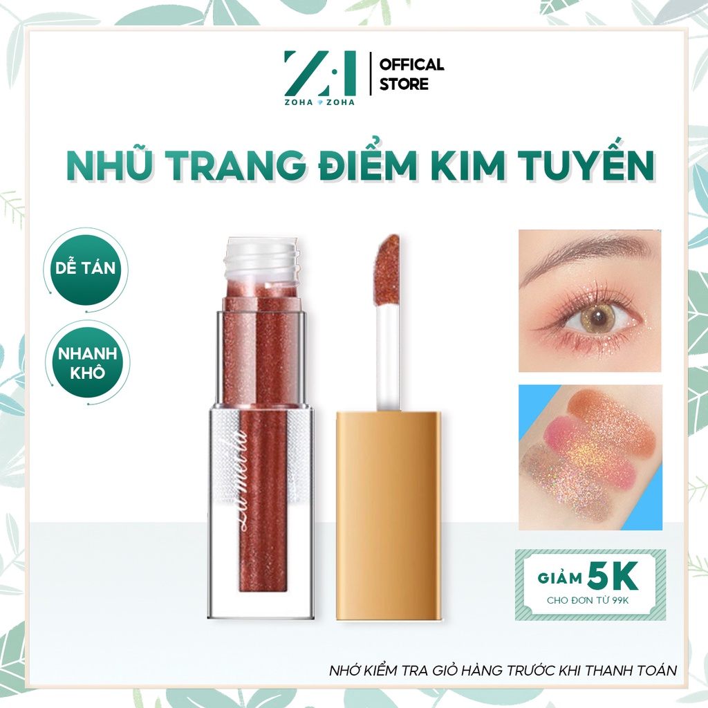 Nhũ mắt kim tuyến lấp lánh Lameila Liquid Eye Shadow phấn mắt nhũ cực xinh