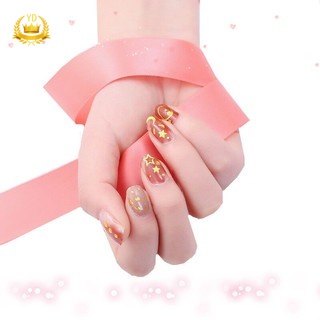 Set 14 Tấm Nhãn Dán Trang Trí Móng Nghệ Thuật Họa Tiết Trái Tim Nhiều Màu Sắc Lấp Lánh