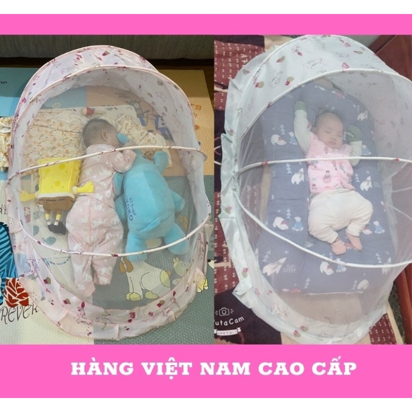 Màn / Mùng chụp gấp gọn chống muỗi cho bé sơ sinh - Mùng chụp an toàn cho bé