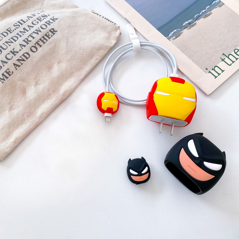 Vỏ Bảo Vệ Hộp Sạc Tai Nghe Nhanh Bằng Silicon Mềm Hình Totoro Cho IPhone 18W-20W