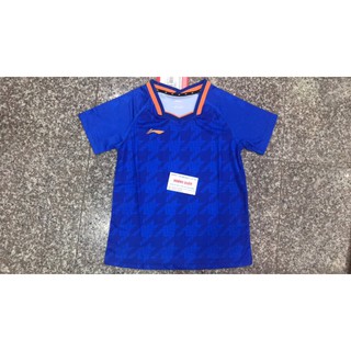 Áo cầu lông nữ Lining 8233 (xanh - hồng)