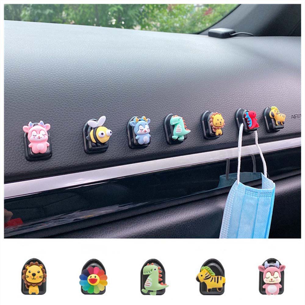Móc treo đồ mini gắn tường / ghế ngồi xe hơi thiết kế hoạt hình sáng tạo đa năng