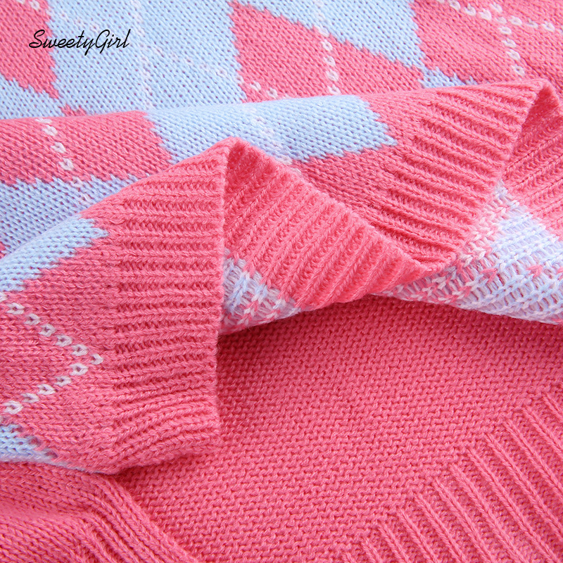 Áo Nữ Không Tay Cổ Chữ V Họa Tiết Caro Thời Trang Quyến Rũ