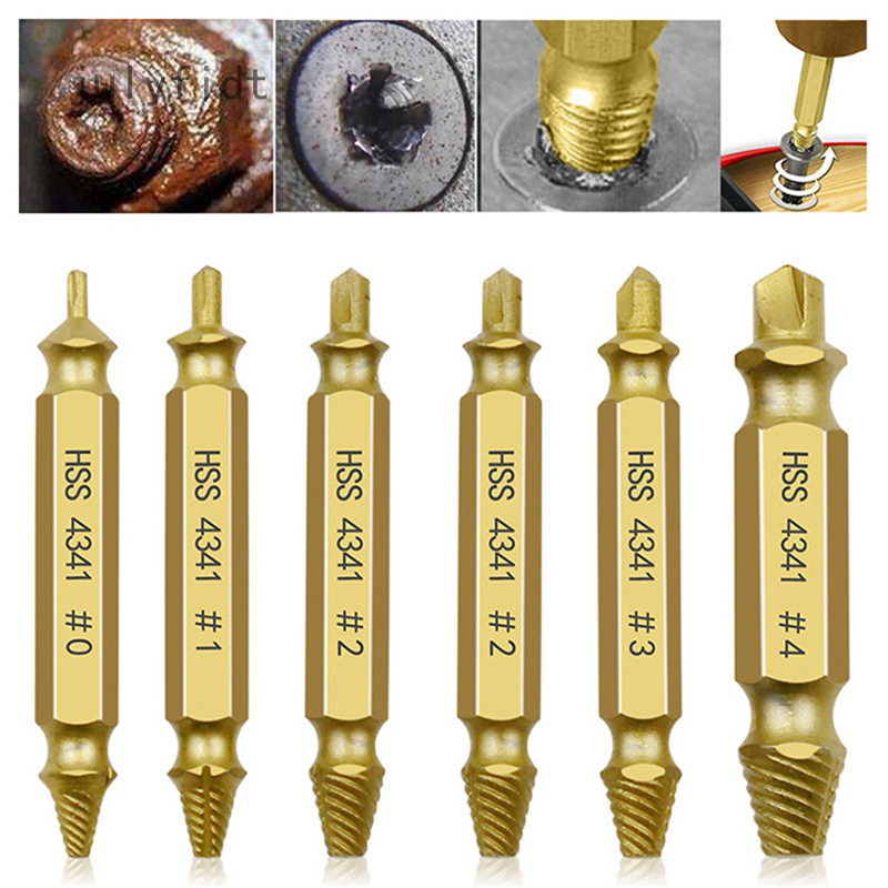 Set 6 Mũi Khoan Tháo Gỡ Bu Lông Bị Hỏng
