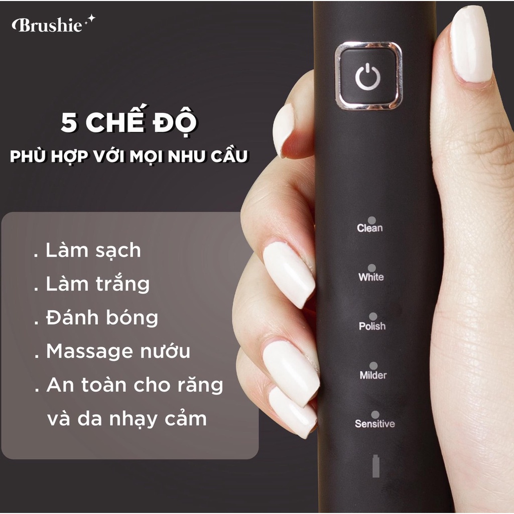 ( Bản limited)Brushie bàn chải tích hợp rửa mặt 5 chế độ hàng chính hãng