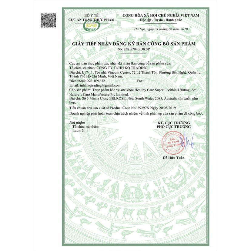 Mầm đậu nành Healthy Care Super Lecithin 1200mg - 100 viên 💙 Chemist Warehouse - Úc