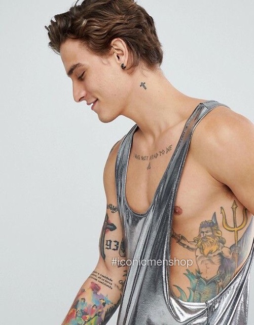 Tanktop vải da mỏng màu trắng bạc , mềm và có độ rũ