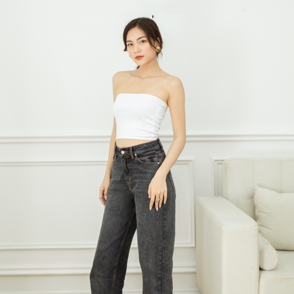 Áo ống quây ngực không mút chất liệu thun cotton 100% co dãn nhiều màu, nhiều size A143