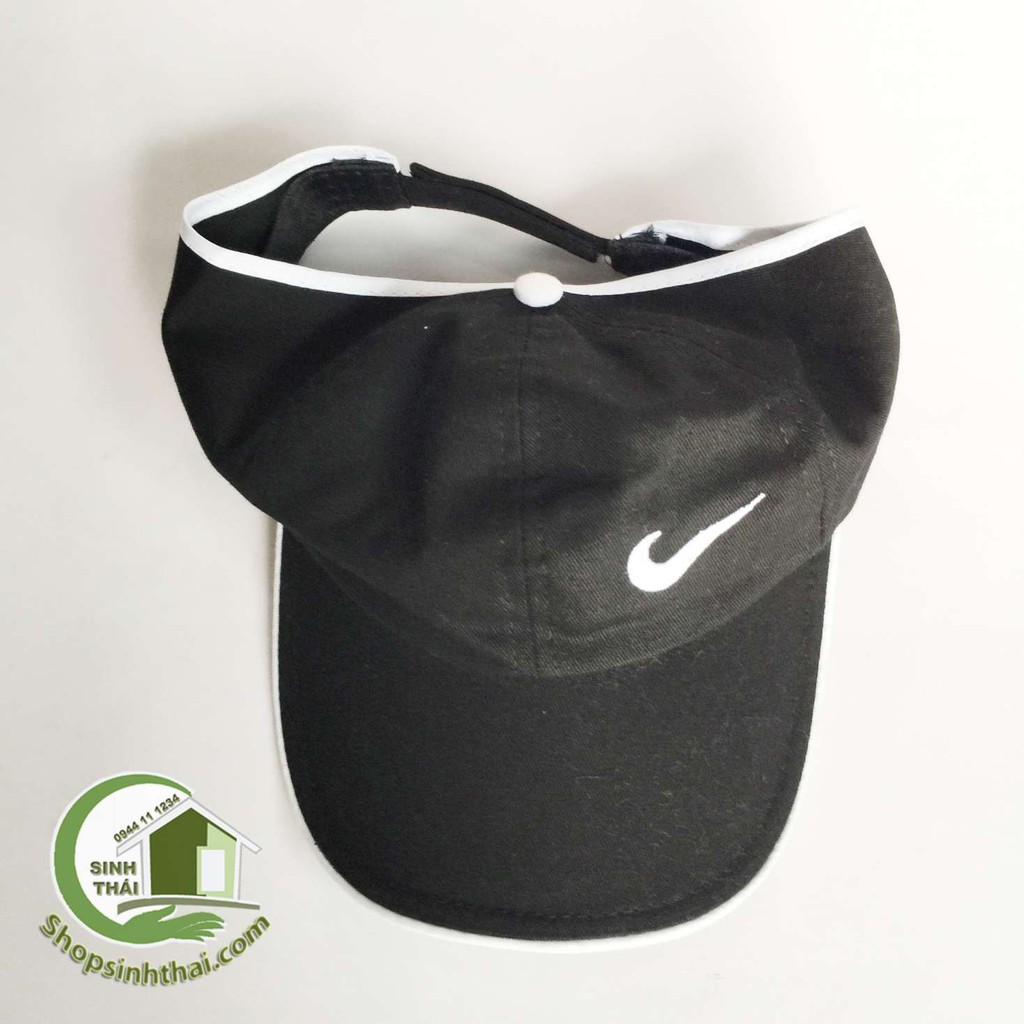 Nón kết - nón mũ lưỡi trai nửa đầu - nón thể thao đi biển - màu đen