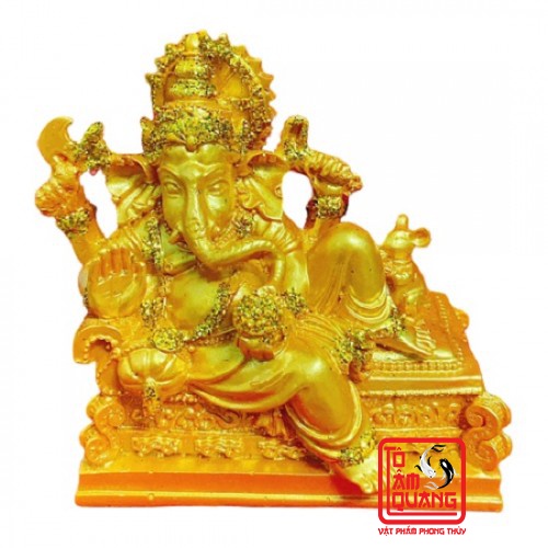 Tượng Phong Thủy Voi Thần Ganesha Vàng Thái Lan Size Nhỏ Thu Hút Tài Lộc Cát Khí Hộ Mệnh May Mắn