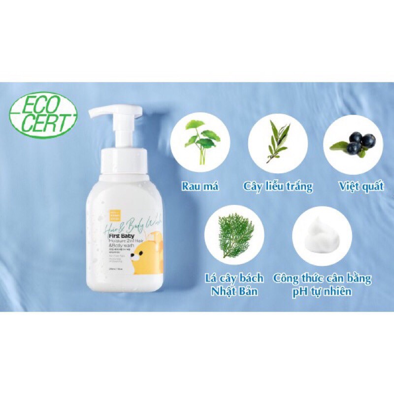 Sữa Tắm Gội Hữu Cơ K-MOM 290ML Chính Hãng Nhập Khẩu Hàn Quốc