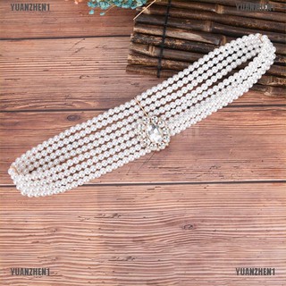 Thắt lưng đính đá & ngọc trai nhân tạo có khóa yuanzhen1