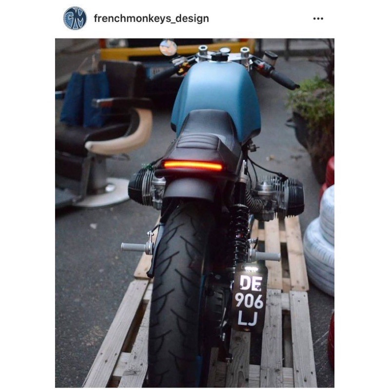 bộ  Đèn LED gắn phía sau cho biển số xe mô tô Bobber Cafe Racer UK