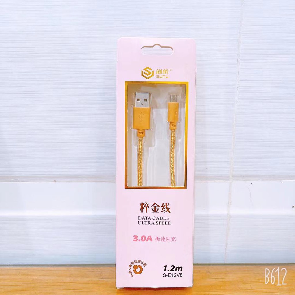 Cáp Sạc Nhanh Android Sumsung Oppo Type-C Micro USB Bản Nâng Cấp Cho iPhone 1.2M