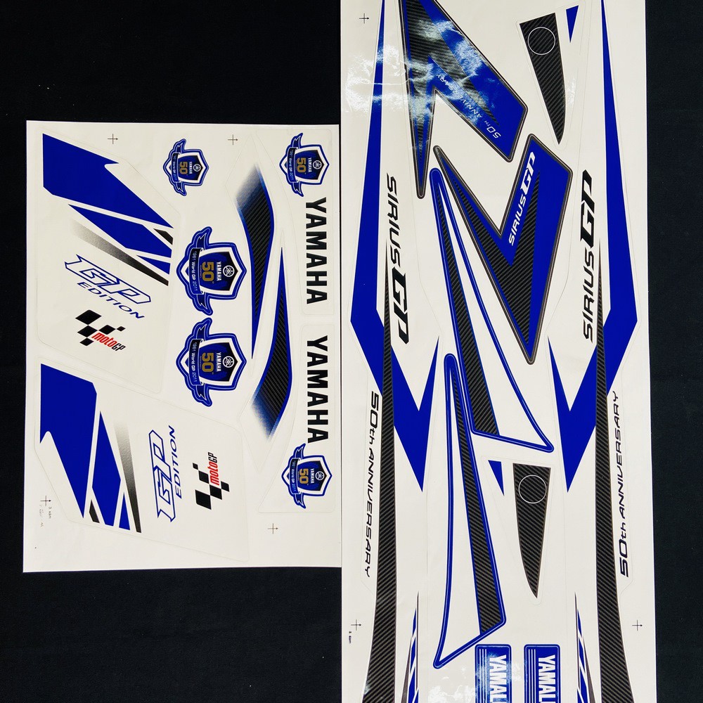 [CỰC RẺ]  BỘ TEM 3 LỚP MẪU ZIN CAO CẤP CHO SIRIUS 110 PHIÊN BẢN KỶ NIỆM KHÔNG FI SIÊU BỀN