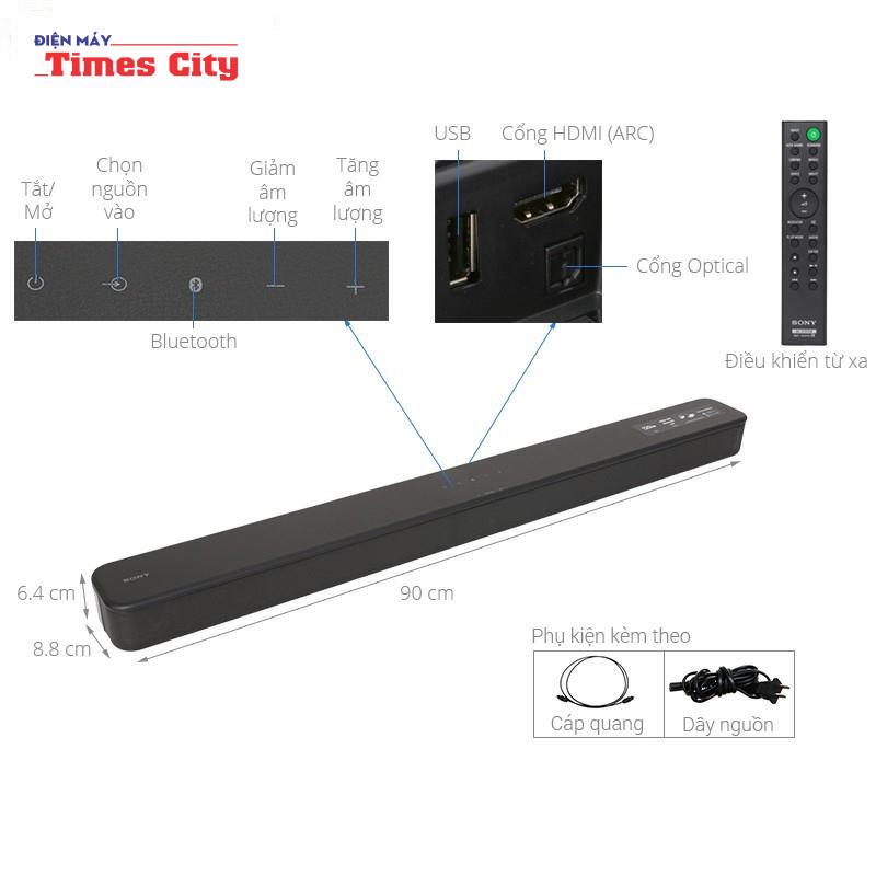 Loa thanh soundbar Sony 2.0 HT-S100F 120W