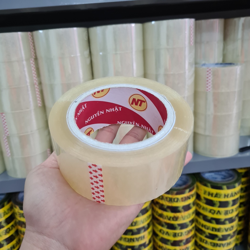 Cuộn Băng Keo Trong, Băng Keo Đục , Cuộn 200 Yard, 1,7 Kg Dư, Keo Dính Chắc