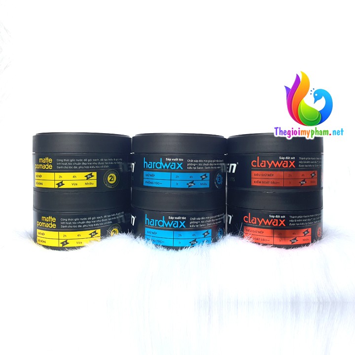 Sáp Vuốt Tóc XMen Salon Solution Clay Wax/ Matte Pomade/ Hard Wax 70g