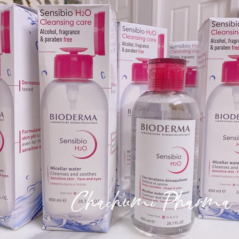 Nước tẩy trang Bioderma da nhạy cảm, da nhờn mụn