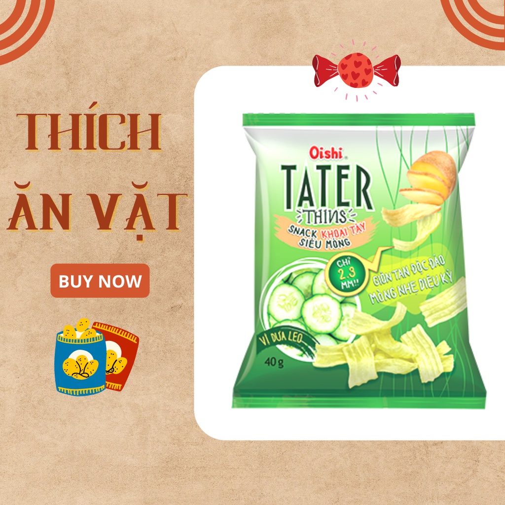 Bánh snack dưa leo Oishi 35gram
