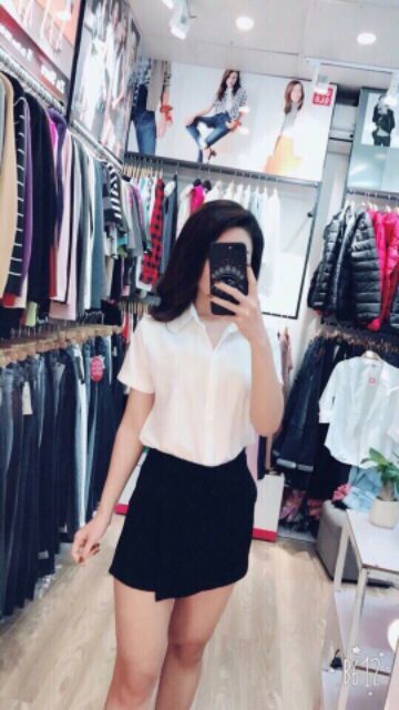 áo sơ mi nữ cộc tay công sở màu trắng M95 | BigBuy360 - bigbuy360.vn