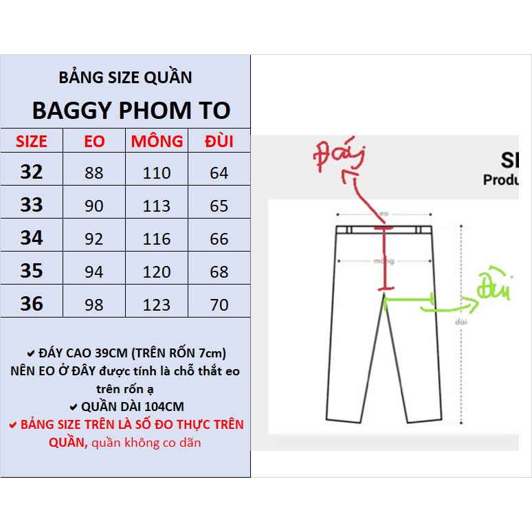SIÊU PHẨM Quần baggy nữ BIG SIZE lưng cao, rách bụi, lai kiểu 3466 phom to | BigBuy360 - bigbuy360.vn