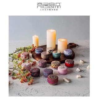 Set 4 hộp nến hoa khô