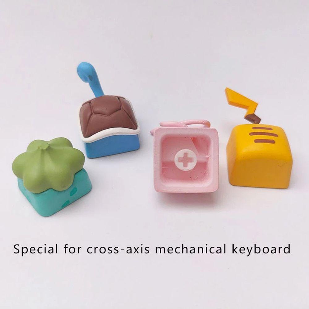 Nút Bàn Phím Máy Tính R4 In Hình Pikachu Hoạt Hình Bằng Nhựa Resin Cho Cherry MX
