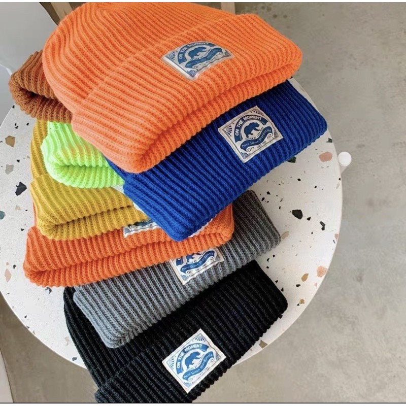 Mũ Len Nam Nữ Sợi Dày Phiên Bản Gấu Bắc Cực Beanie