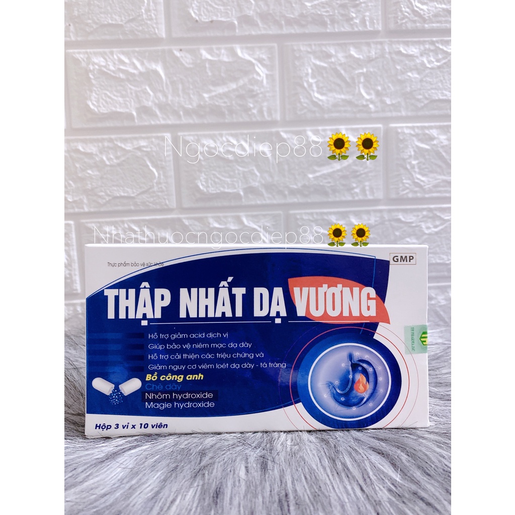 Viên uống Thập Nhất Dạ Vương - hỗ trợ giảm đau dạ dày, viêm loét dạ dày tá tràng - Hộp 30 viên