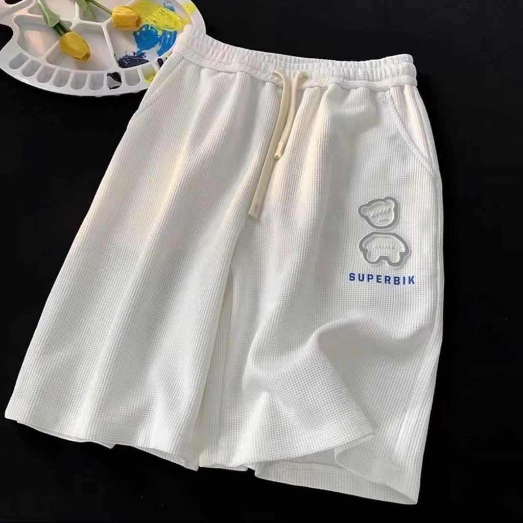 Quần short Nam In Chữ Phong Cách Harajuku Nhật Bản Thời Trang