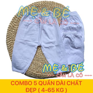 [CHẤT ĐẸP] Combo 5 Quần Dài Thun Cotton 100% Bossini Cho Bé Mặc Mát Đủ Size Sơ Sinh-80kg