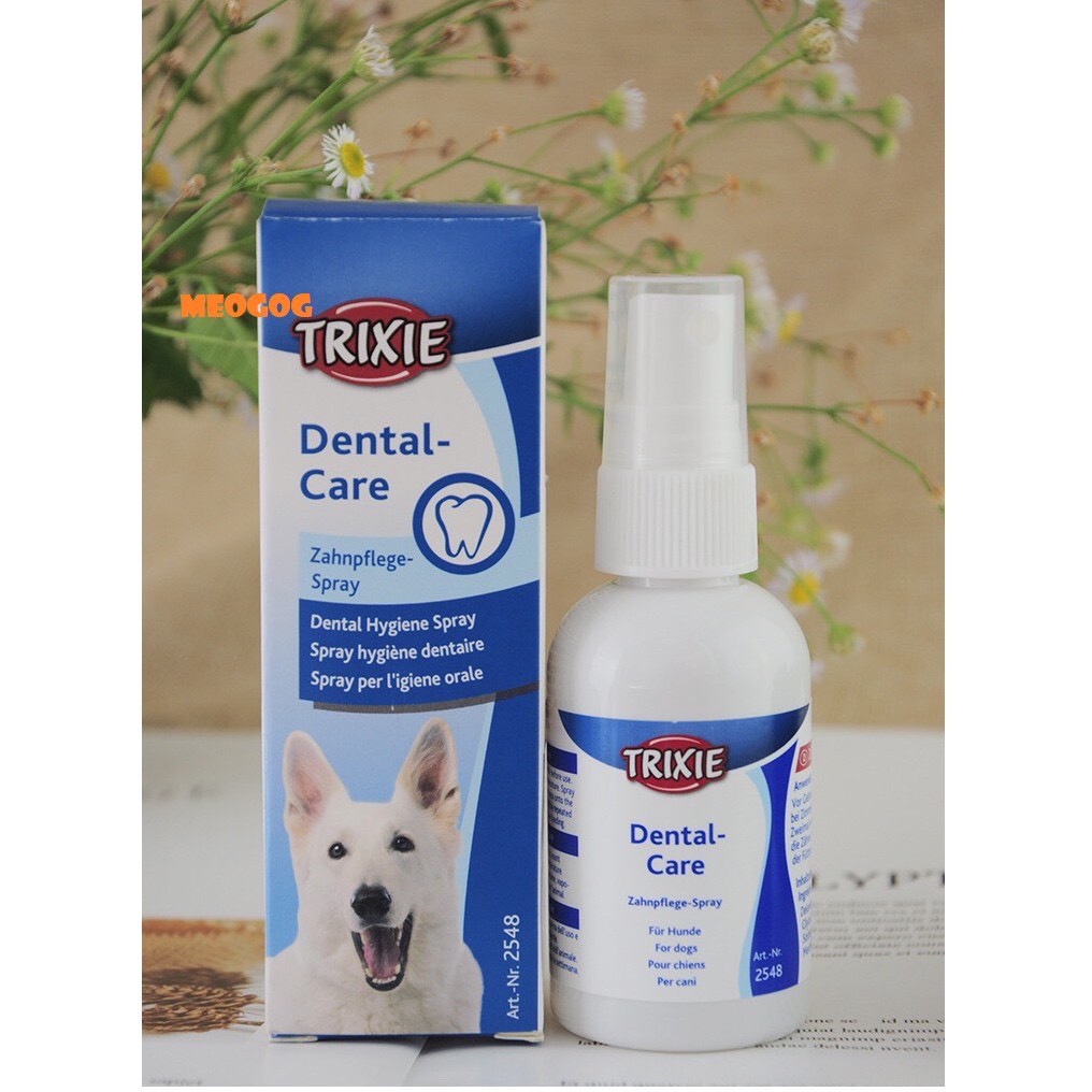 Xịt vệ sinh răng miệng TRIXIE Dental Care dành cho chó mèo 50ml