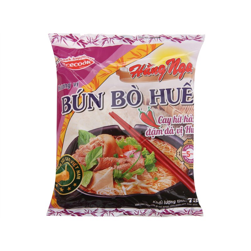 10 gói bún ăn liền vị bún mắm/bún bò huế/ bún giò heo 73g | BigBuy360 - bigbuy360.vn