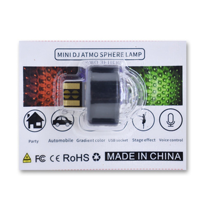 Đèn Disco Mini Usb 3 Màu Tiện Dụng Cho Gia Đình