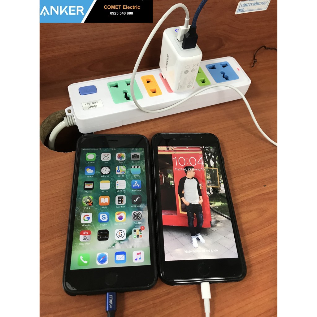 CỦ SẠC iPhone, iPad ANKER PowerPort II, 24W - 02 cổng Power IQ - A2027