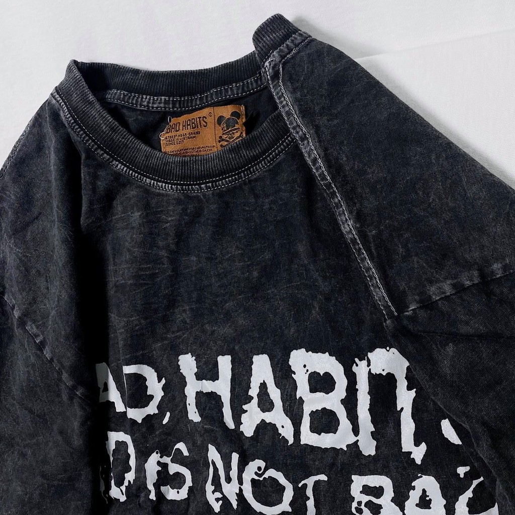 Áo Thun Loang Đen Bad Not Bad Unisex