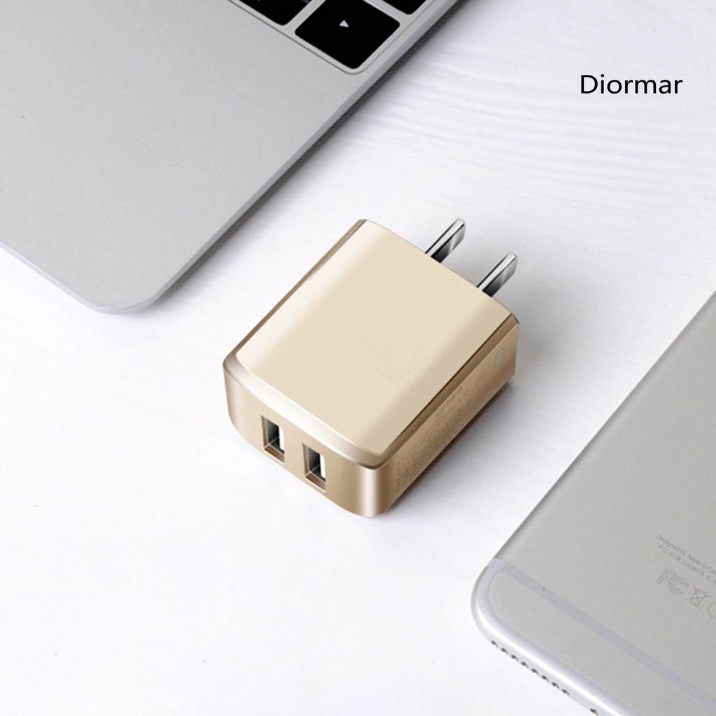Cốc Sạc Điện Thoại Hai Cổng Usb Màu Trơn
