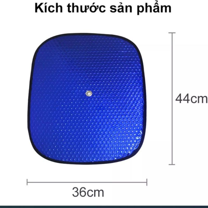 Tấm che nắng ô tô dính kính bằng núm hít. Miếng che nắng ô tô loại cao cấp phủ bạc dầy dặn,cách nhiệt chống nắng tốt.