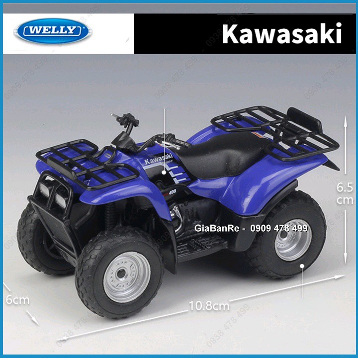 XE MÔ HÌNH TỈ LỆ 1:18 - MOTO KAWASAKI ĐỊA HÌNH 4 BÁNH - PRAIRIE 400 - 8842.1