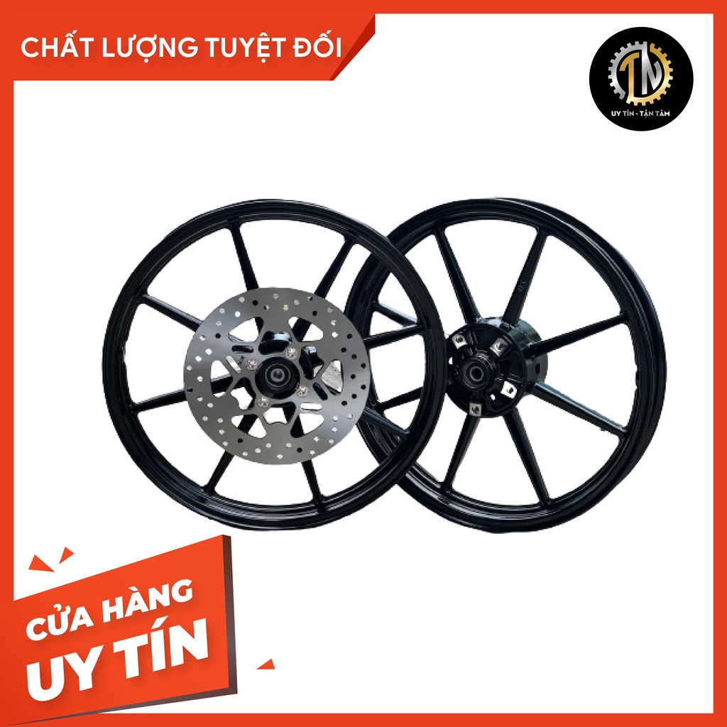 Mâm X1R 8 cây Ex 150 size 17 (1.6 - 1.85) có 4 màu - Tặng đĩa trước, móc khóa