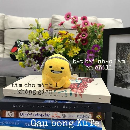 Gấu bông trứng lười móc khoá