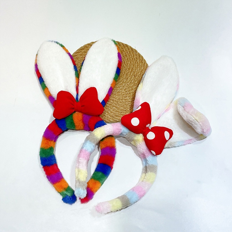 Băng Đô Tai Thỏ Hoạt Hình Nhiều Màu