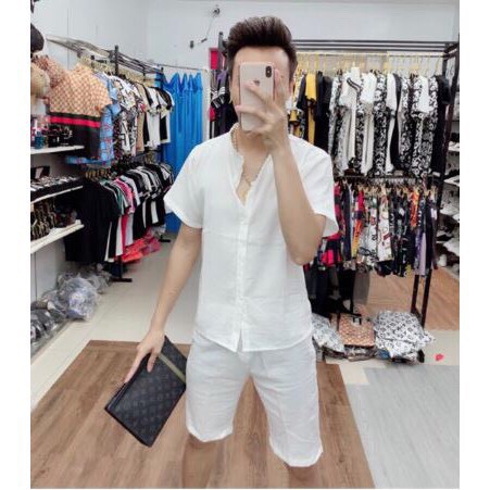 Mã FAMAYMA giảm 10K đơn từ 50K] Quần áo đũi nam chất vải đũi xước hàng xuất xịn mát nhẹ mặc hè- STARSKY BH21 | BigBuy360 - bigbuy360.vn