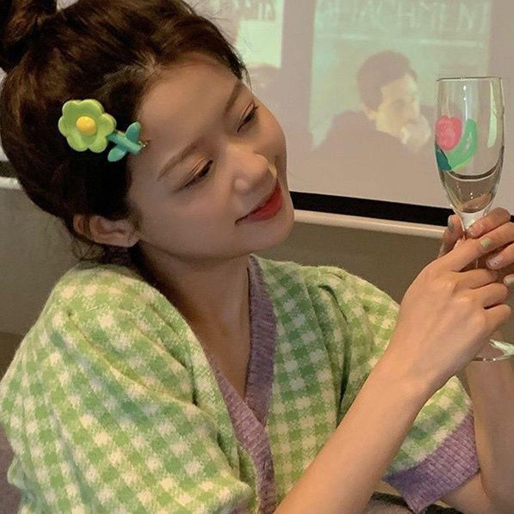 Kẹp Tóc Mỏ Vịt Màu Ngà Đơn Giản Dễ Thương Phong Cách Vintage Nhật Bản