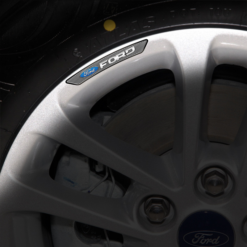 Set 4 miếng dán vành bánh xe hơi Ford Ranger Fiesta Focus Everest Ecosport