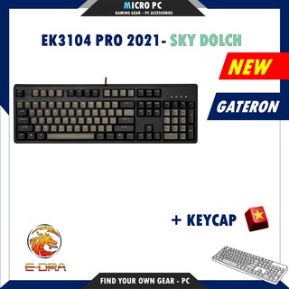 Bàn Phím Cơ Gaming🎮FREESHIP🎮 E-DRA EK3104 PRO 2021 (Gateron Switch/Type C/Cherry Stab) - Hàng chính hãng BH 24 tháng