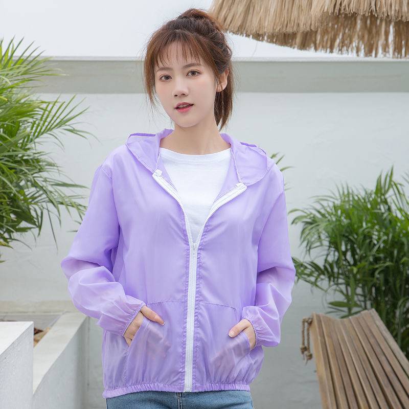Áo khoác dù chống nắng siêu mỏng thoáng khí thời trang thoải mái dành cho nữ