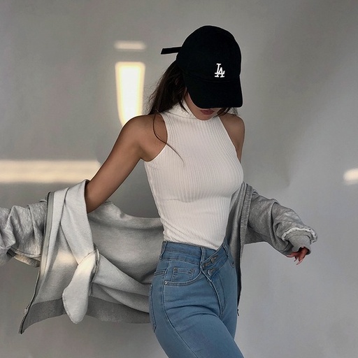 QADCOL Áo sweater Cổ Lọ Thiết Kế Quyến Rũ Cho Nữ